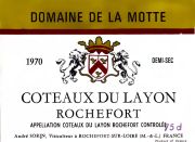 Layon Rochefort-Motte demisec 1970